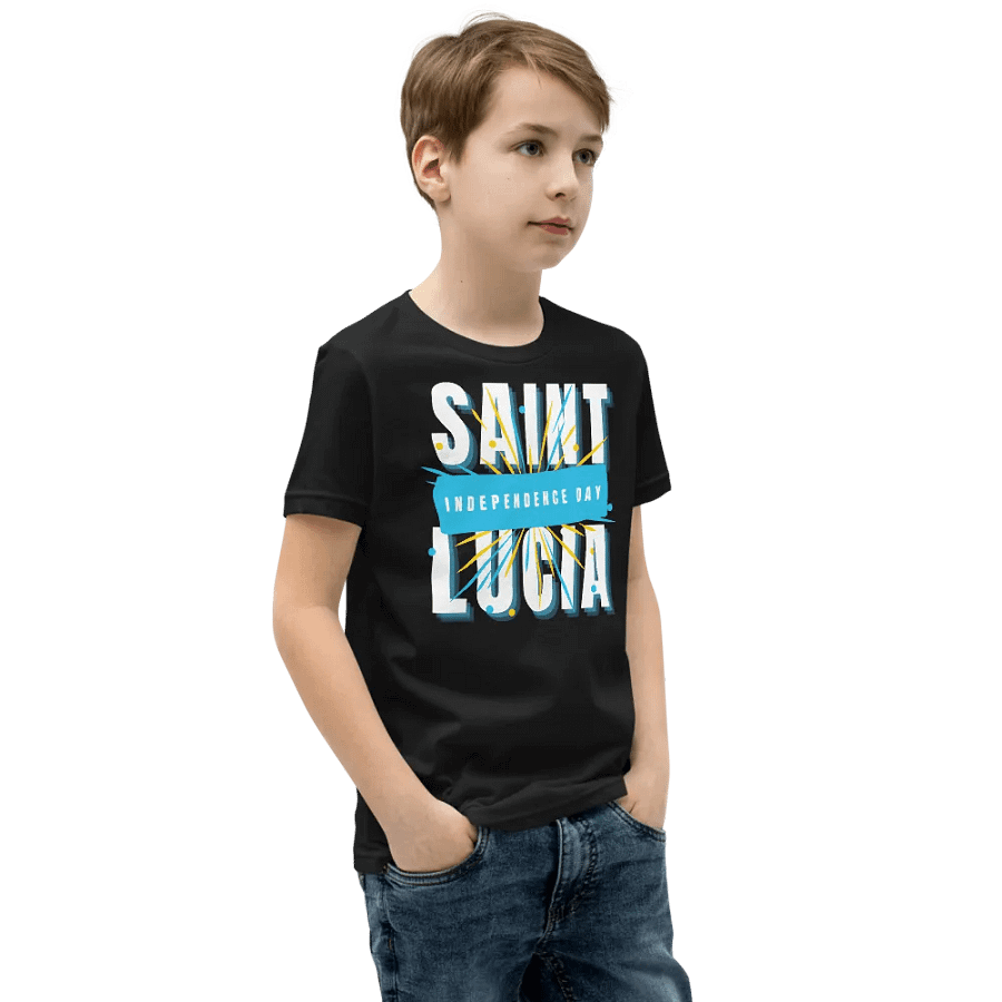 Saint Lucia Independence Day Celebration Youth T-Shirt product image (3)