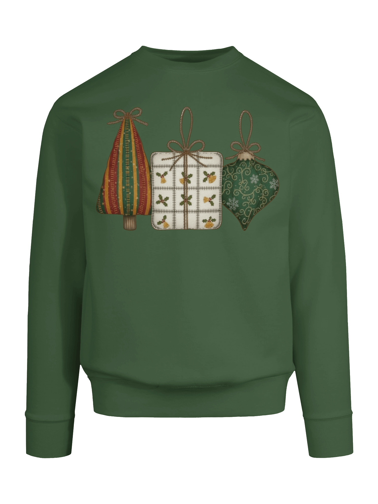 Cozy Patchwork Shirt – Vintage Christmas Look | Warm Seasonal Sweatshirt product image (18)