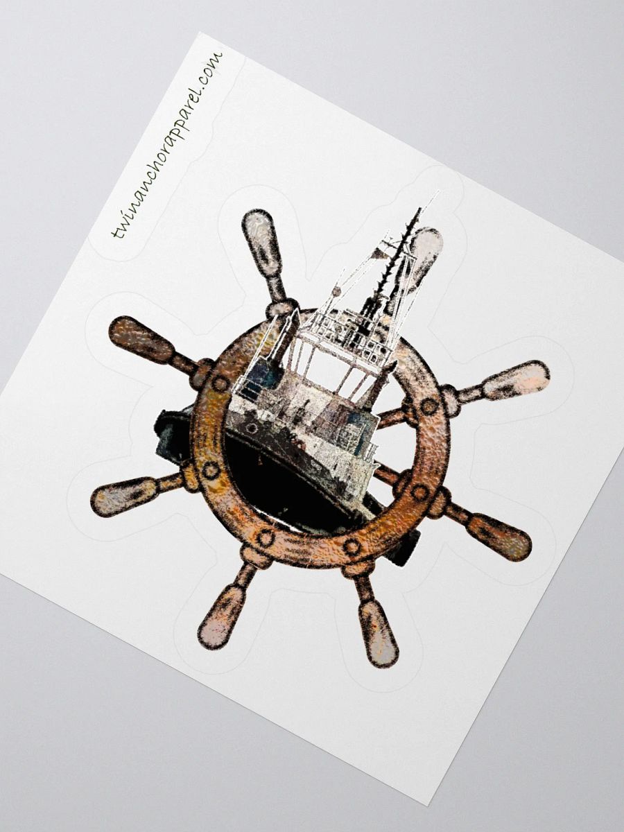 Ship Wheel & Tug Chief Kiss Cut Stickers product image (2)