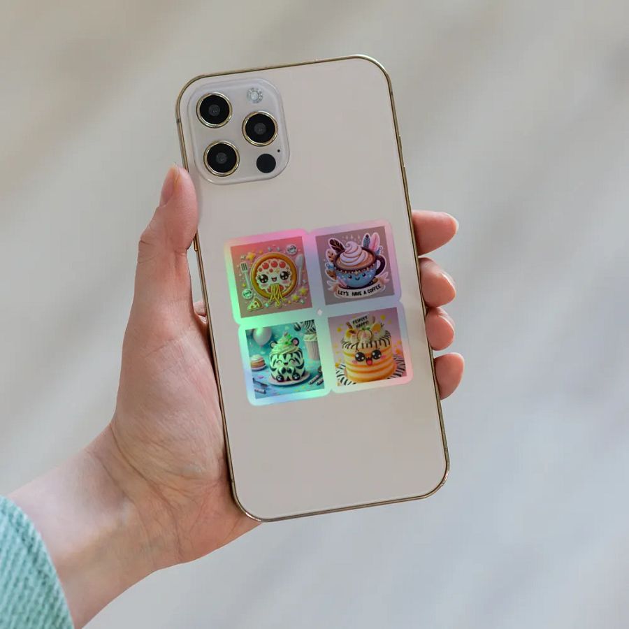 Delightful Foodie Friends Holographic Sticker Set product image (8)