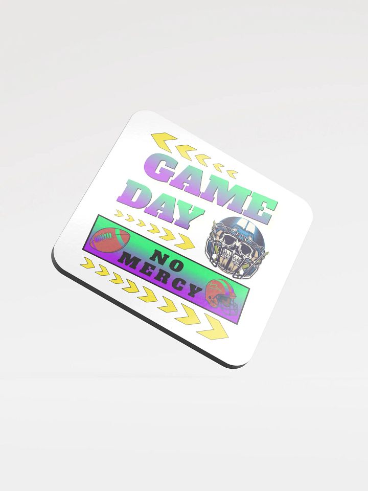 Game Day No Mercy Football Skeleton Cork Coaster product image (1)