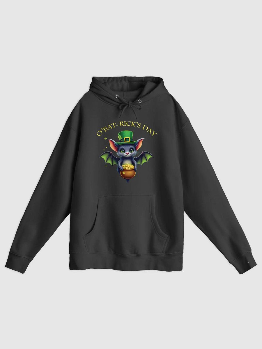 Cute St. Patrick’s Day Bat Unisex Hoodie – O’Bat-Rick’s Day Funny Irish Design product image (1)