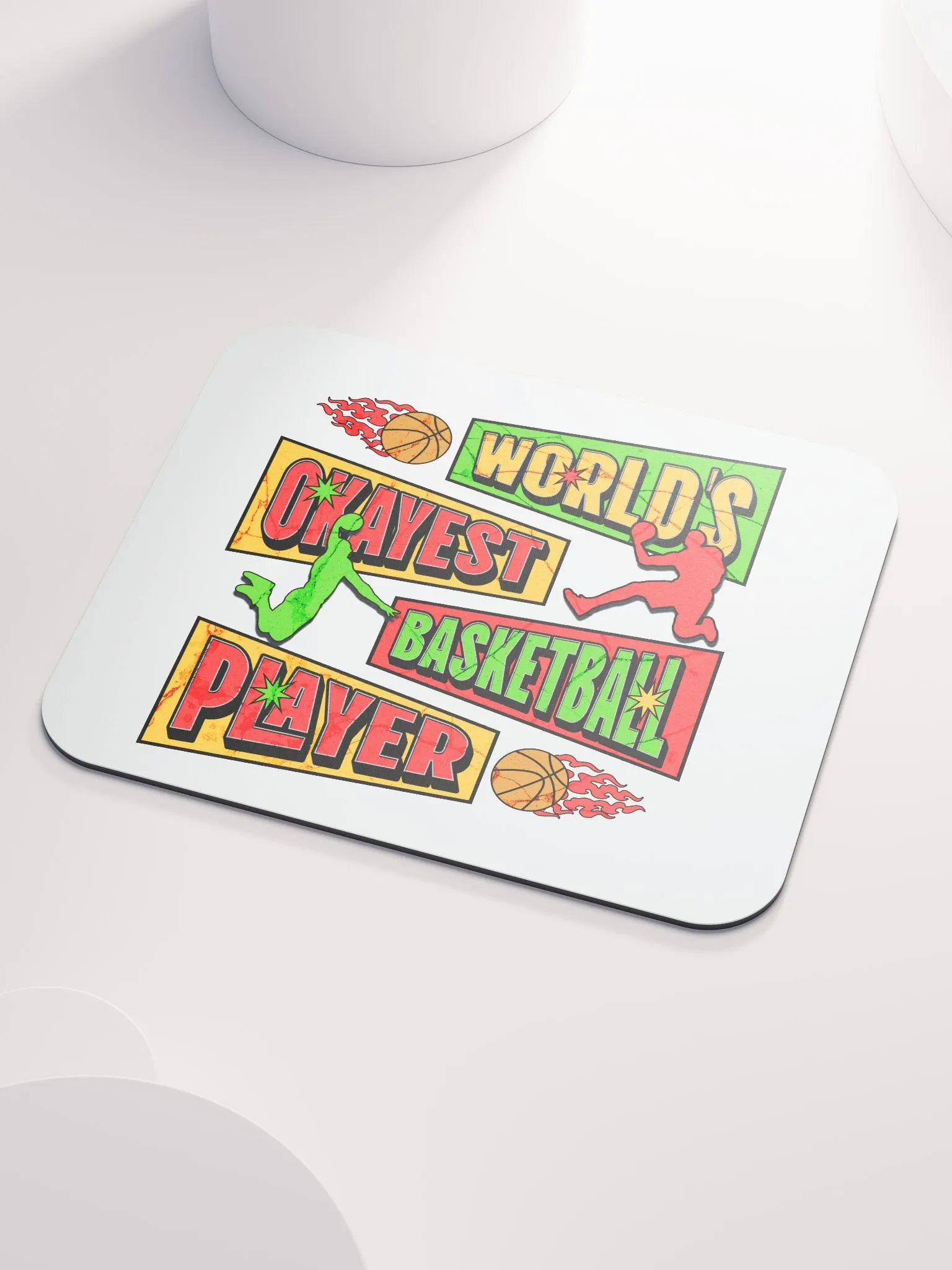 Worlds Okayest Basketball Player Mouse Pad product image (3)
