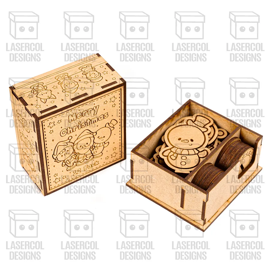 Christmas Characters Box - Laser Cut Files product image (7)