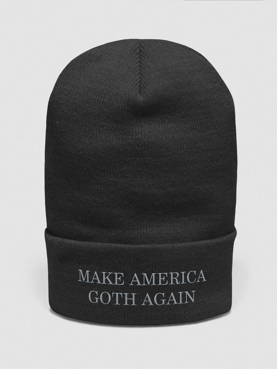 Make America Goth Again Beanie - Grey product image (1)