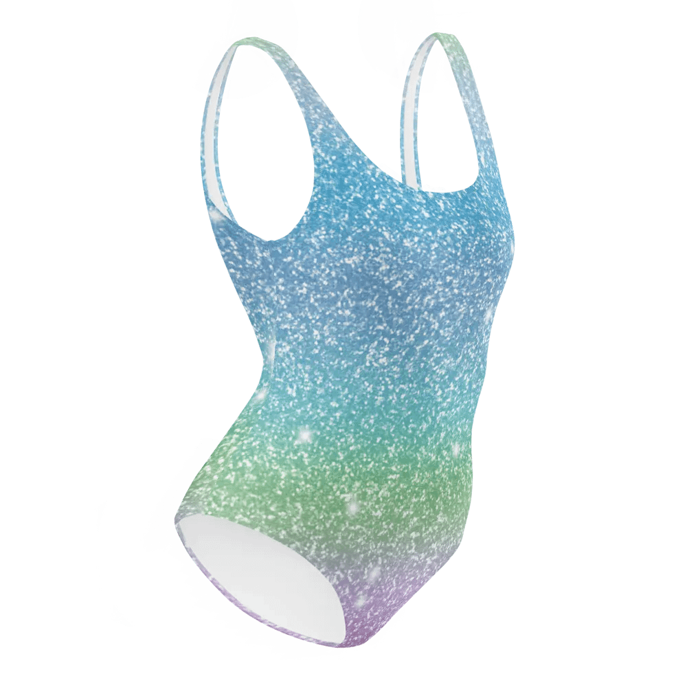 Glitter Unicorn Texture Design One Piece Swimsuit (7) product image (12)