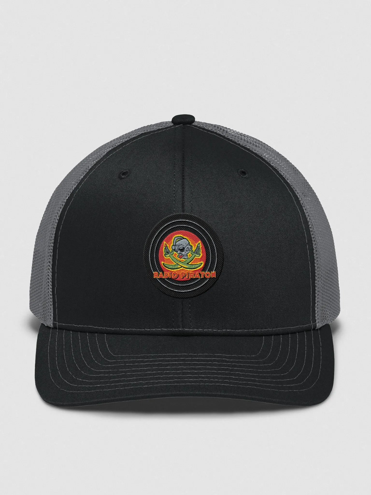 RADIO PIRATON TRUCKER HAT (Grey Mesh) product image (1)