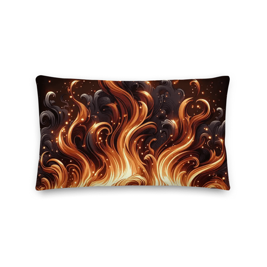 Inferno Swirls Premium Pillow | Ai Design product image (3)