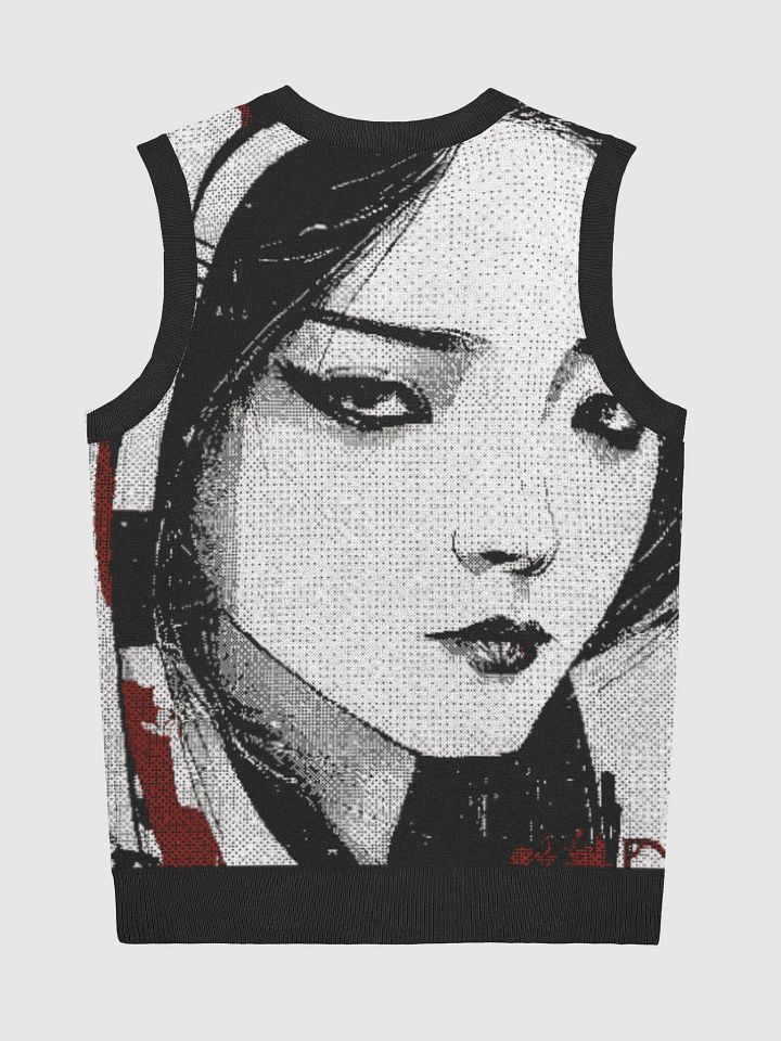 Geisha-Inspired Serenity Jacquard V-Neck Vest product image (8)