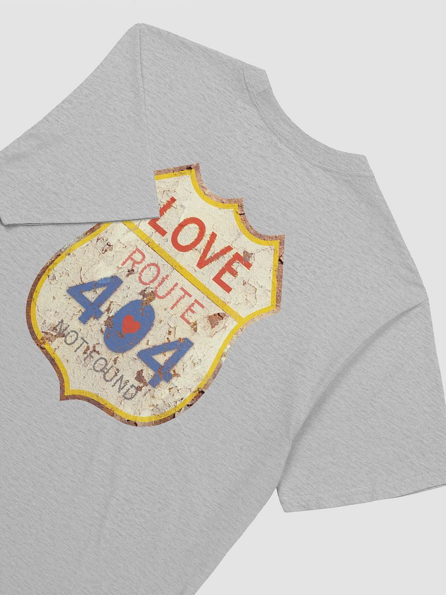 Love Route 404 Not Found Retro Style (Back Side) Gildan Unisex Softstyle T-Shirt product image (70)