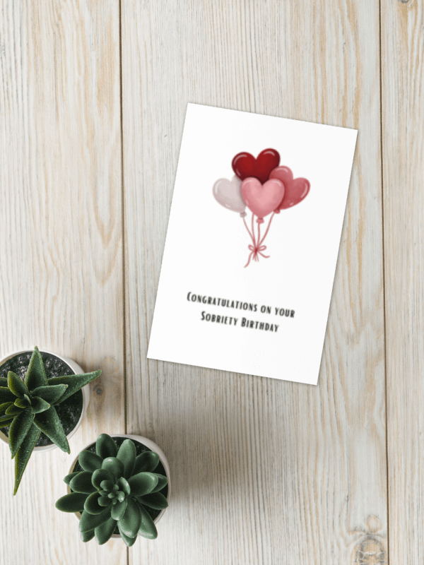 Heartfelt Sobriety Celebration Card product image (7)