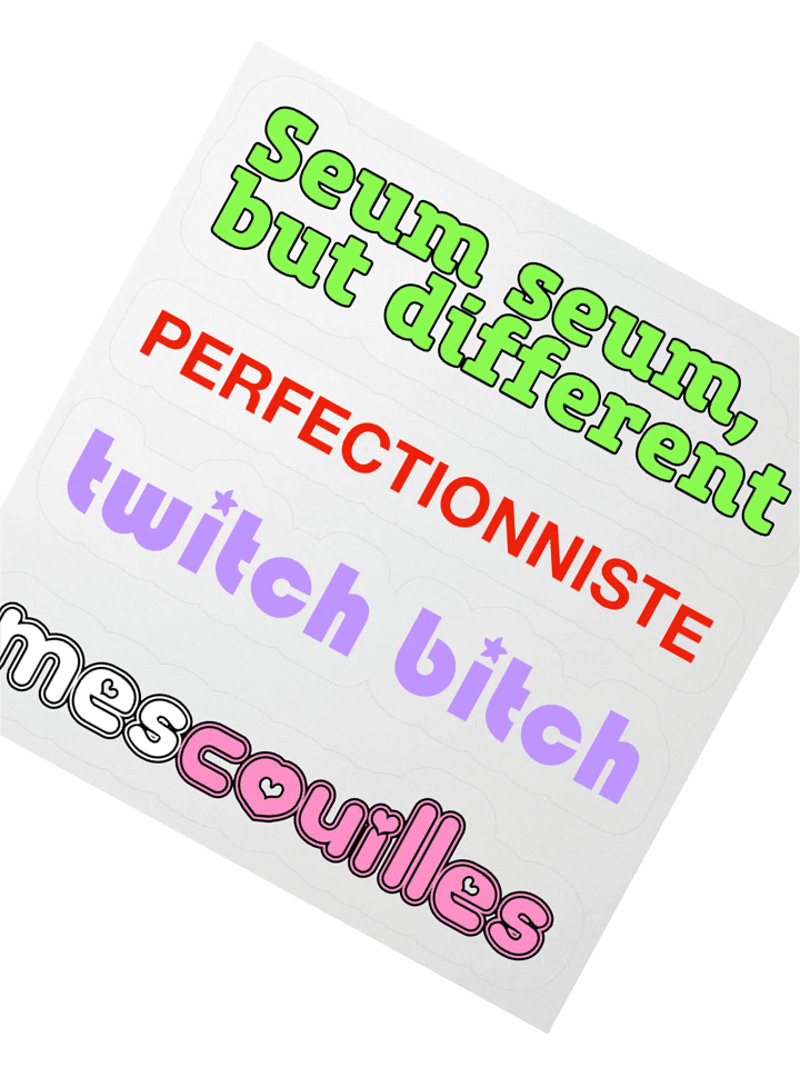 Seum seum perfectionniste • Mood Panaché Killer Combo Stickers Set product image (2)