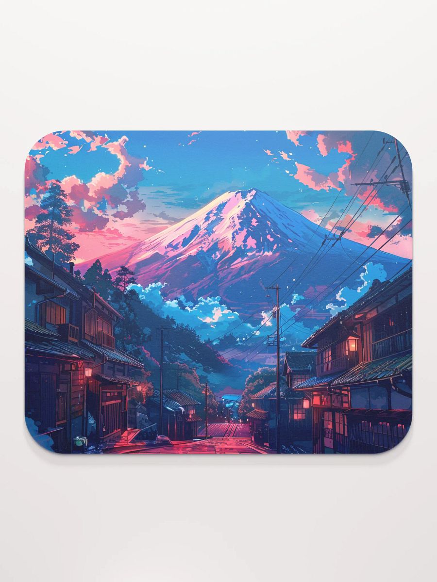 Mountain Village Anime Style Mouse Pad by Treasure Pie product image (2)