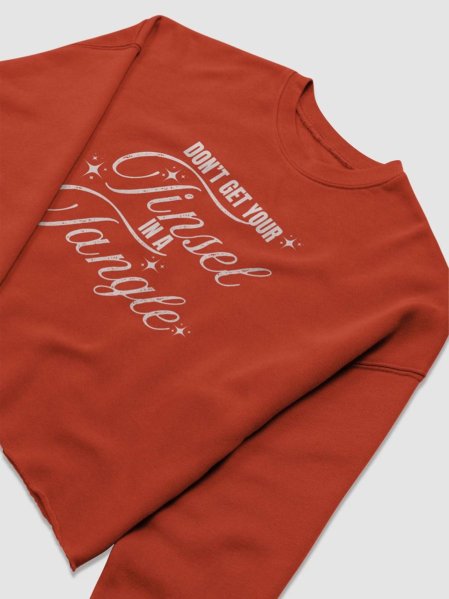 Tinsel in a Tangle Christmas Crop Sweatshirt🎄 product image (14)