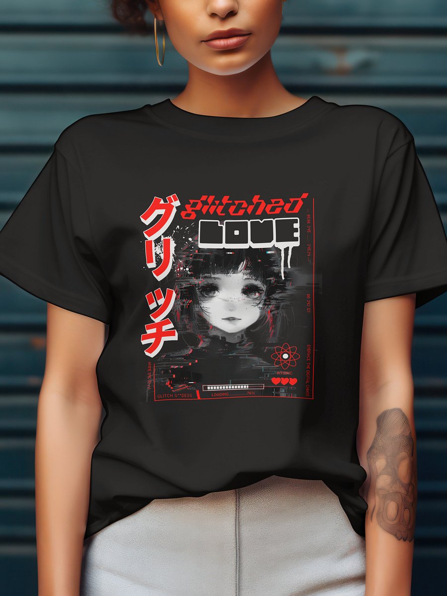 Women's Glitched Love T-Shirt product image (1)