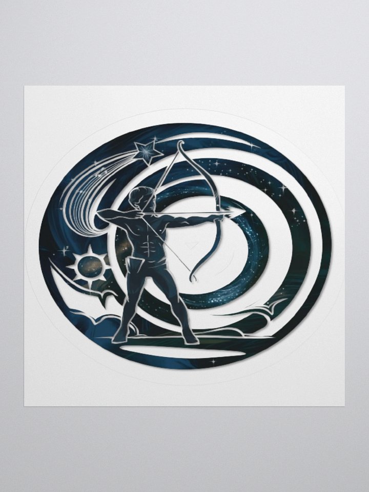 Exclusive Sagittarius Zodiac Sticker: Centaur Archer in Cosmic Twilight - Perfect for Astrology Fans and Unique Gifts! product image (1)
