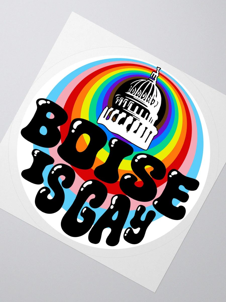 "BOISE IS GAY" city sticker product image (3)