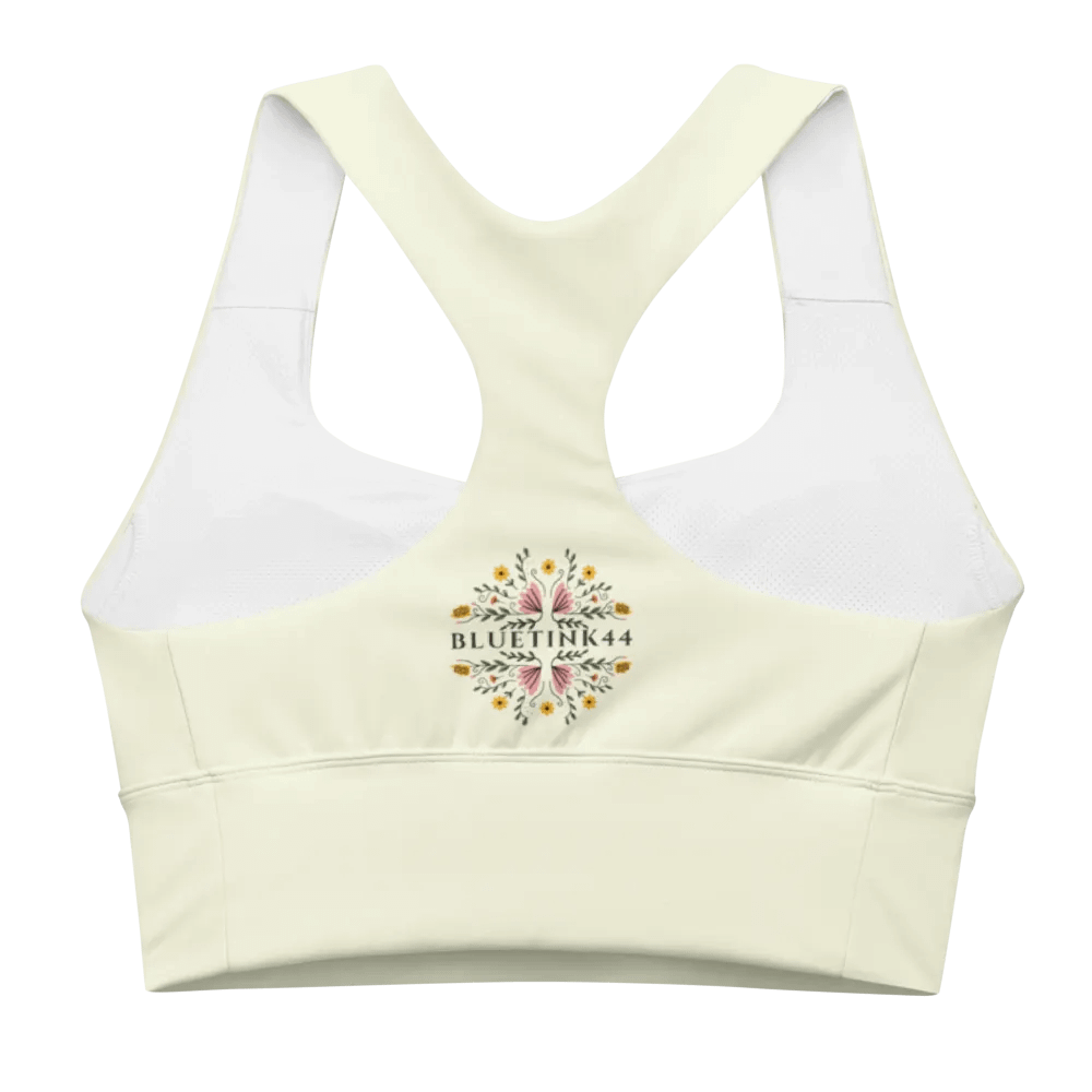 Sun-Kissed BlueTink Floral All-Over Sports Bra product image (2)