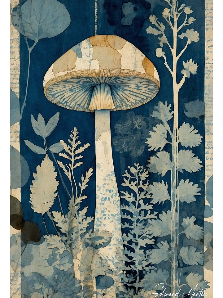 Magical Forest No.21-Enchanted Mushroom Botanical Poster product image (1)