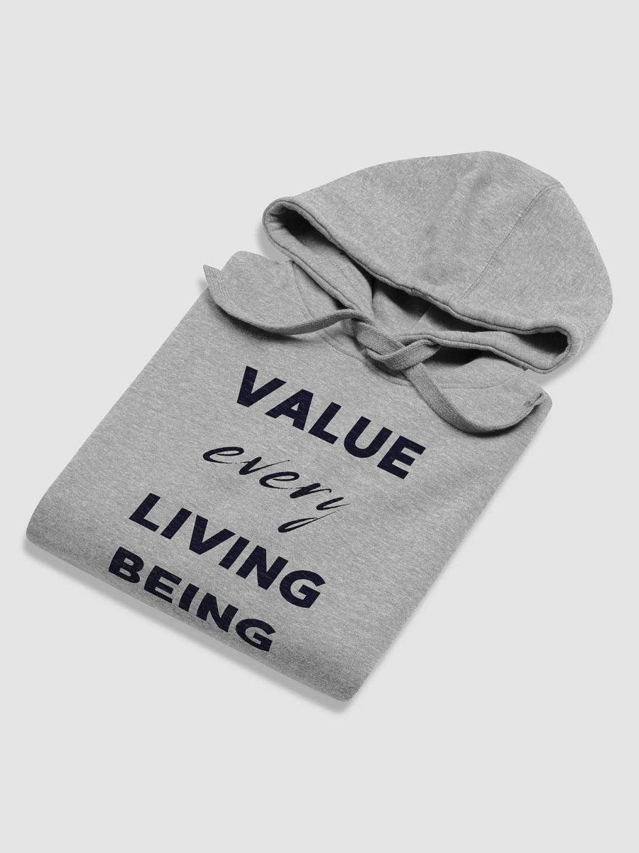 "VALUE every LIVING BEING" Premium Unisex Hoodie product image (6)