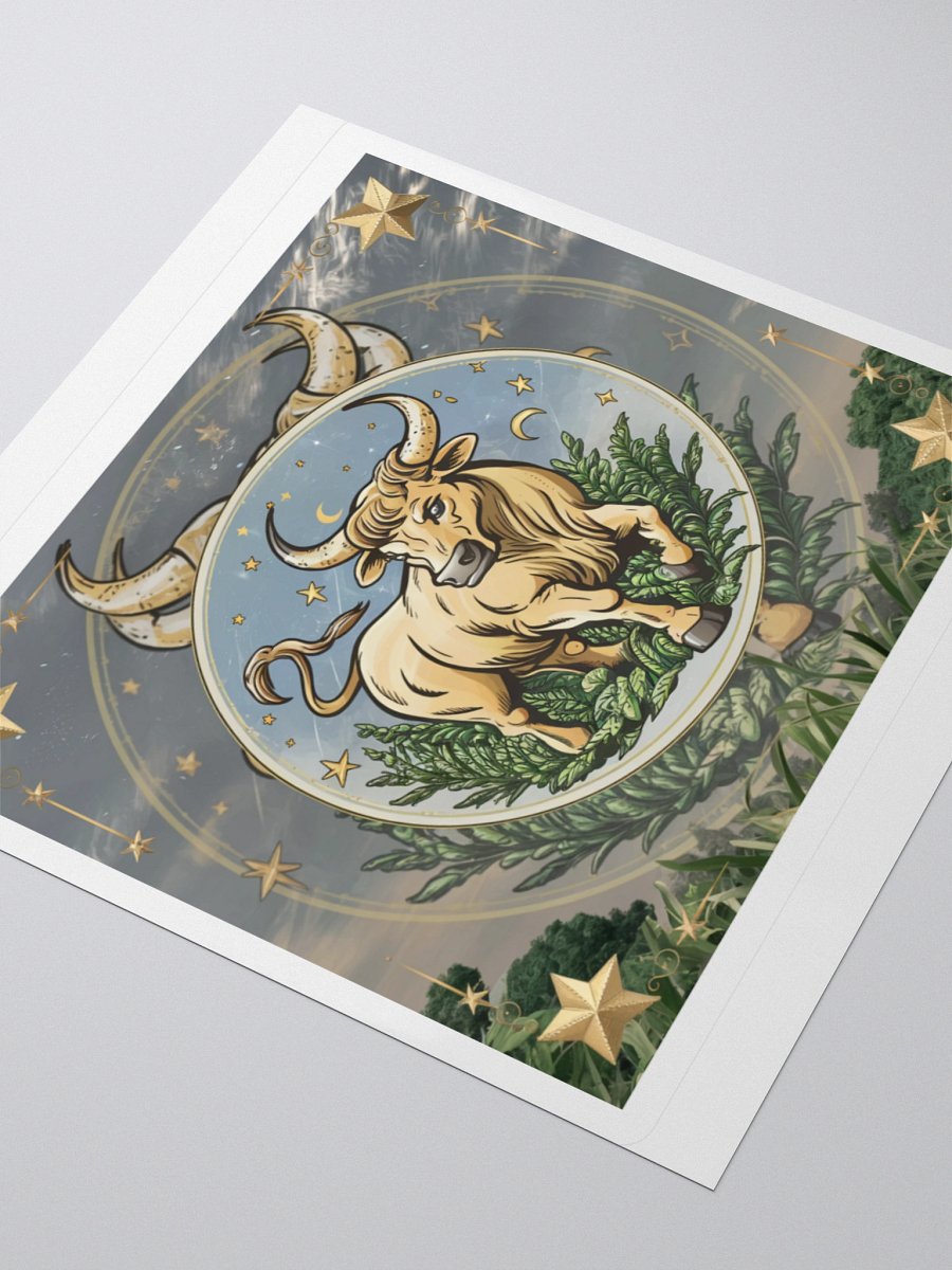 Exclusive Taurus Zodiac Sticker - Bull with Celestial Design - Premium Vinyl product image (8)