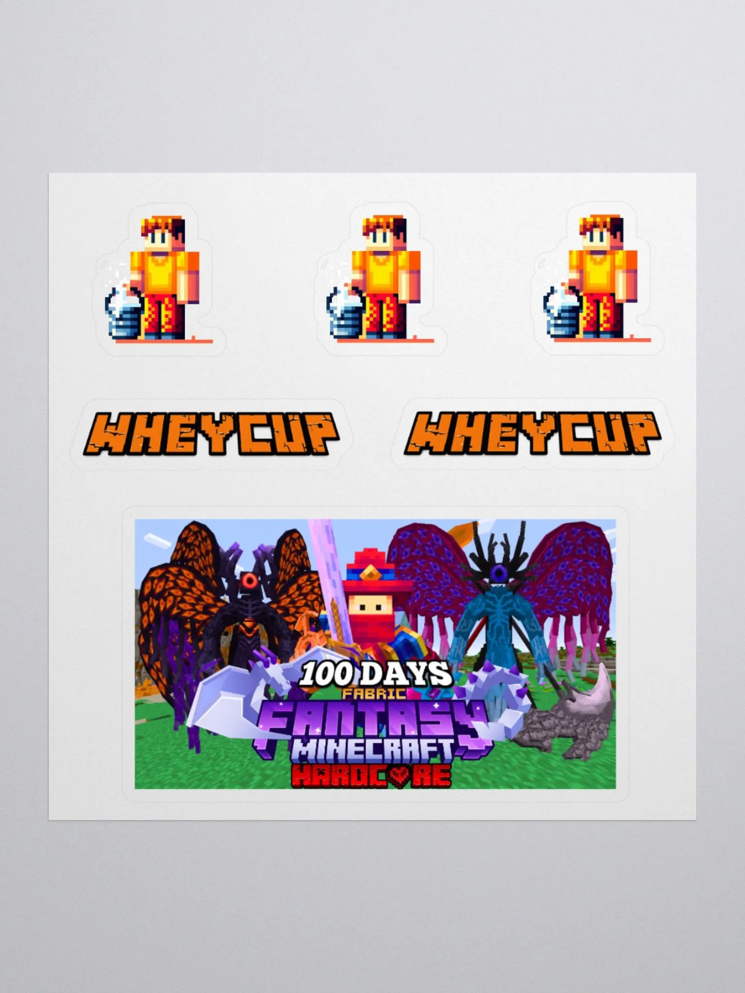 Wheycup Fantasy 100 DAYS Sticker Sheet product image (1)