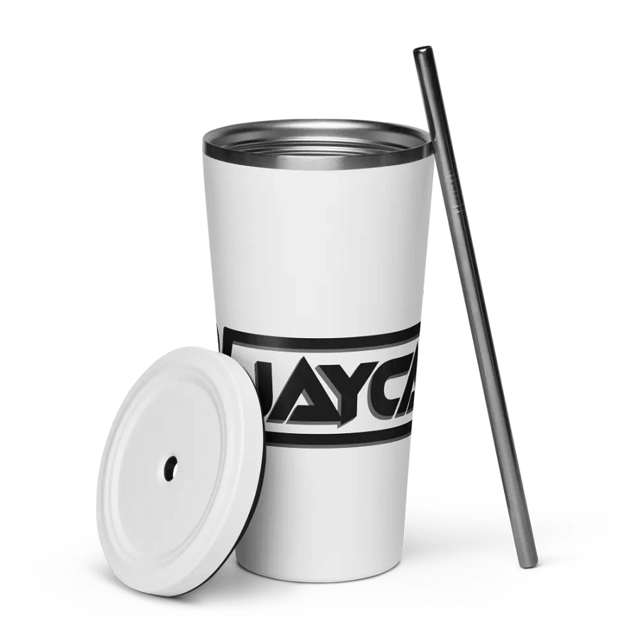 Dj JayCan Insulated Tumbler with a Straw White product image (5)