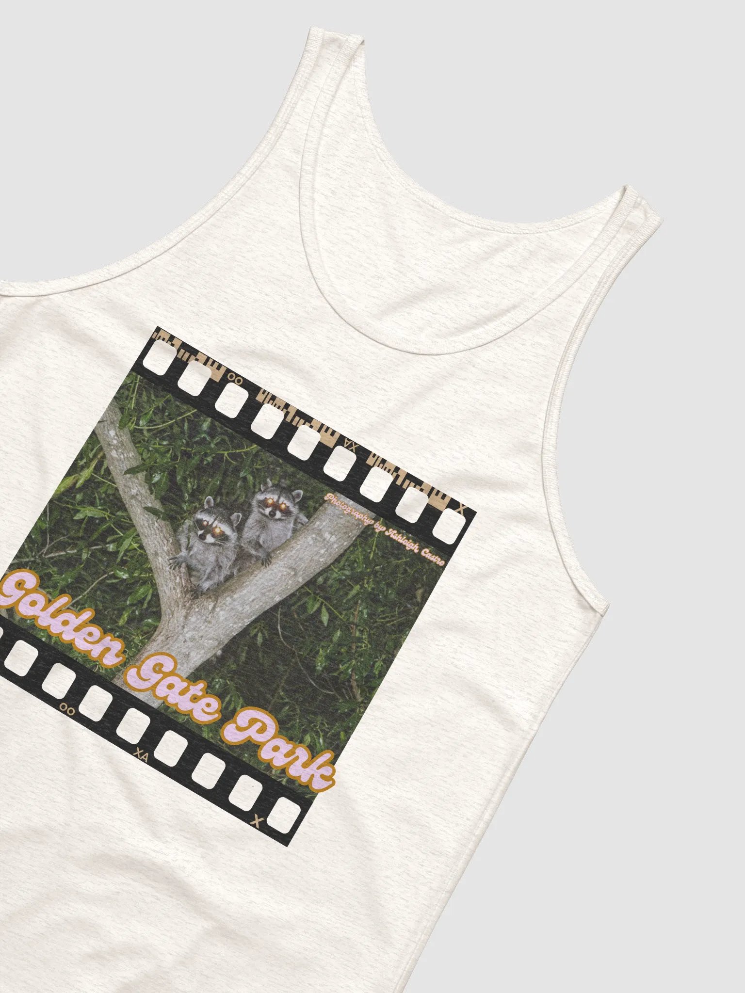 Golden Gate Park Raccoons Jersey Muscle Tank (White and Oatmeal) product image (7)