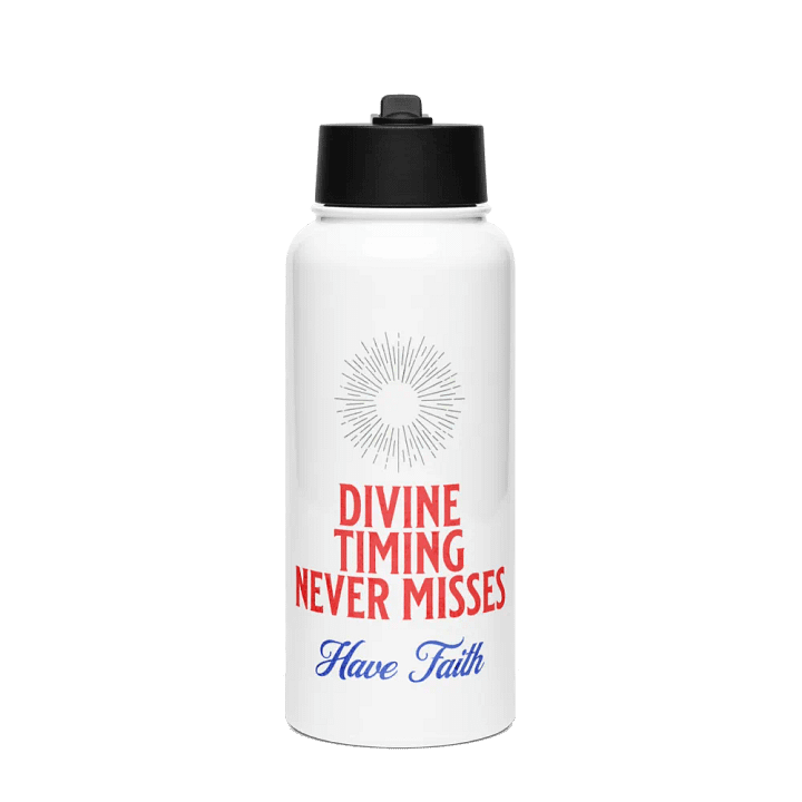 Divine Timing Stainless Steel Water Bottle product image (1)