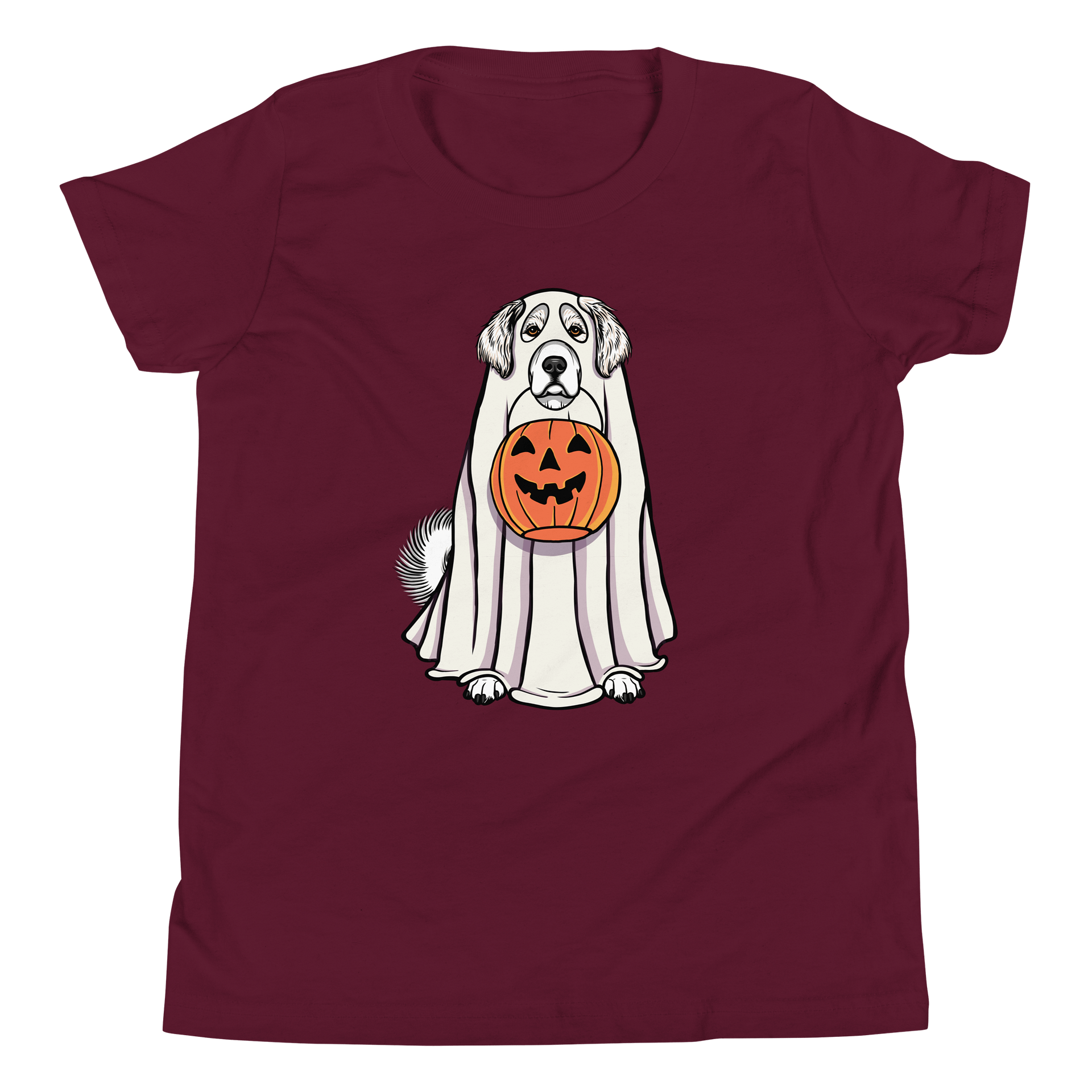 Halloween Great Pyrenees(White) Youth T-Shirt product image (5)