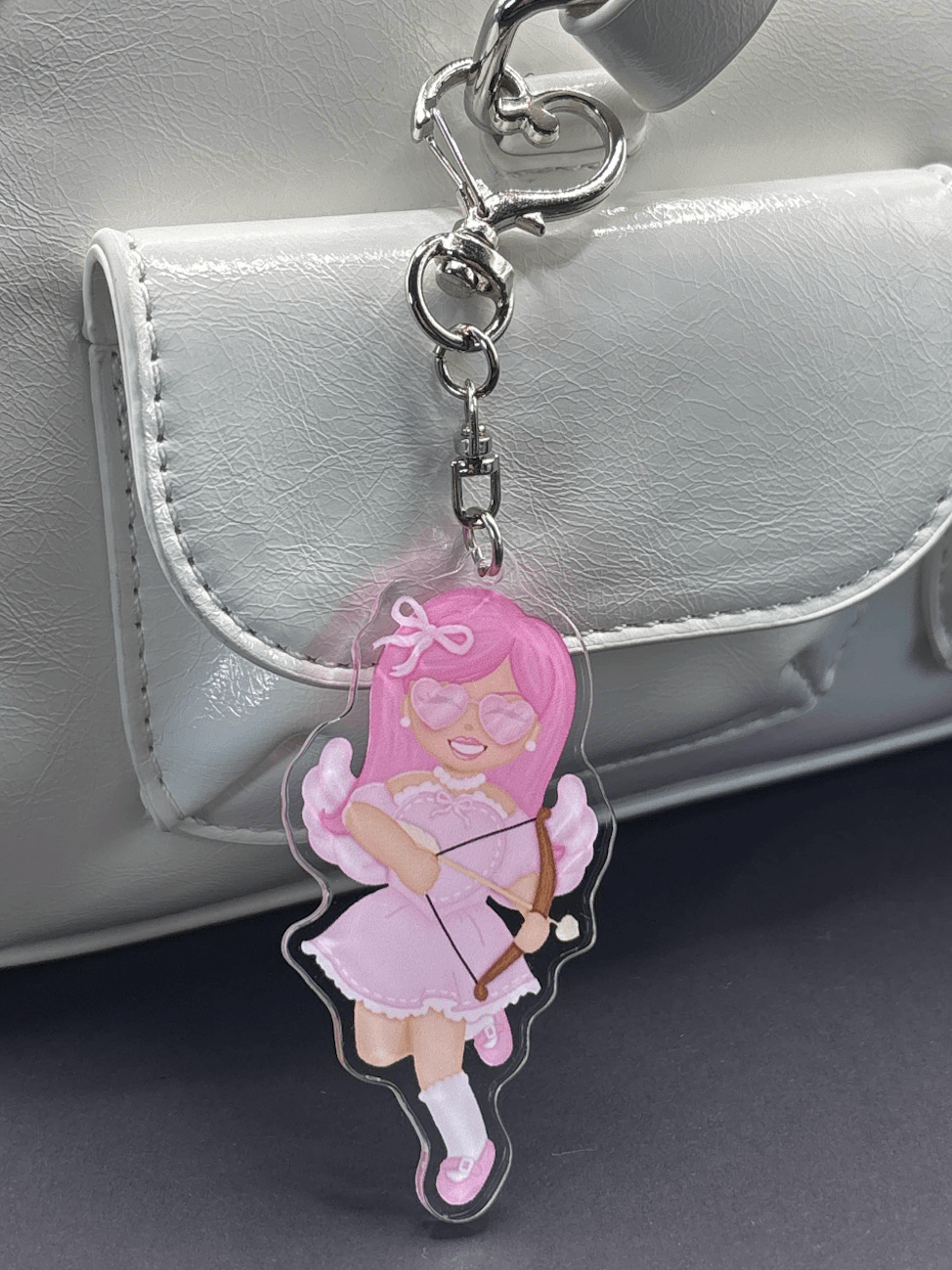 2D cherub keyring product image (1)