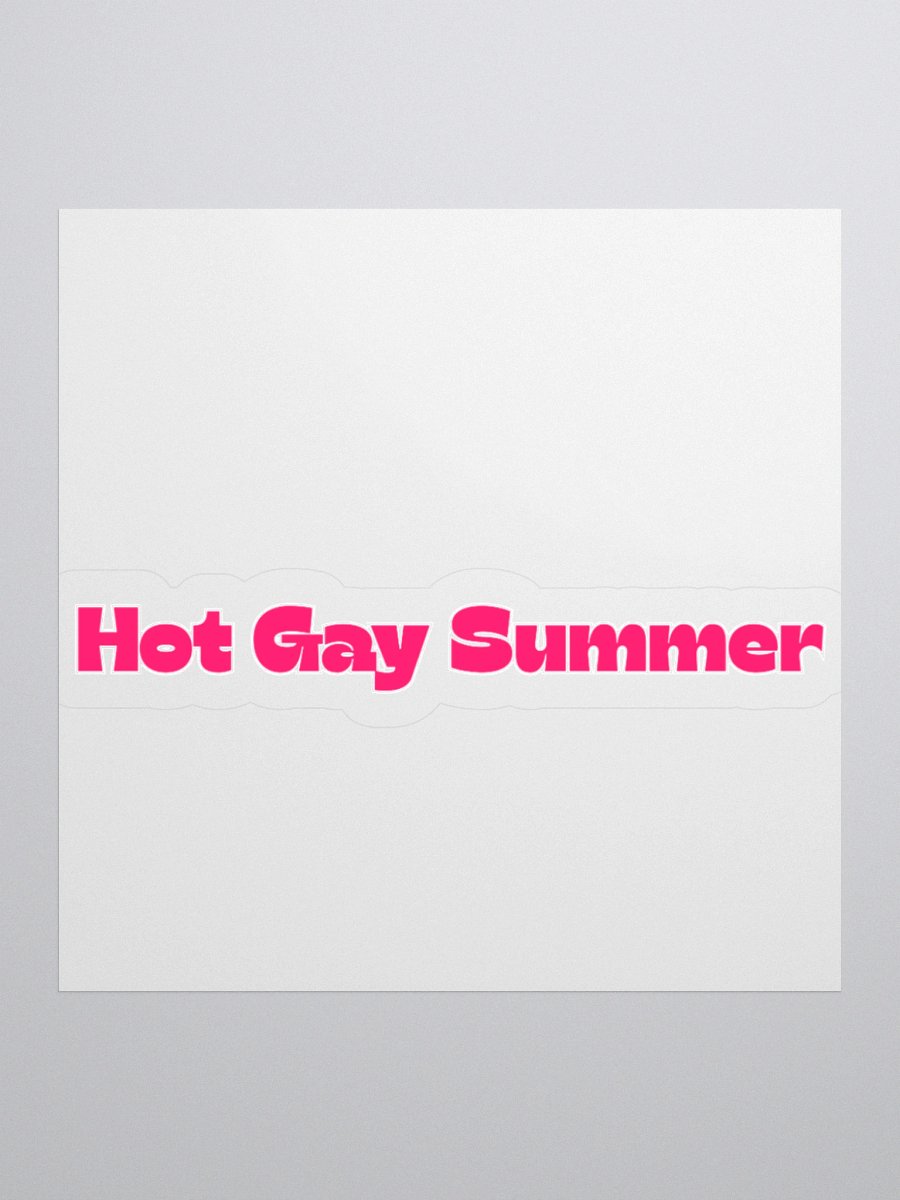 Hot Gay Summer Sticker product image (1)