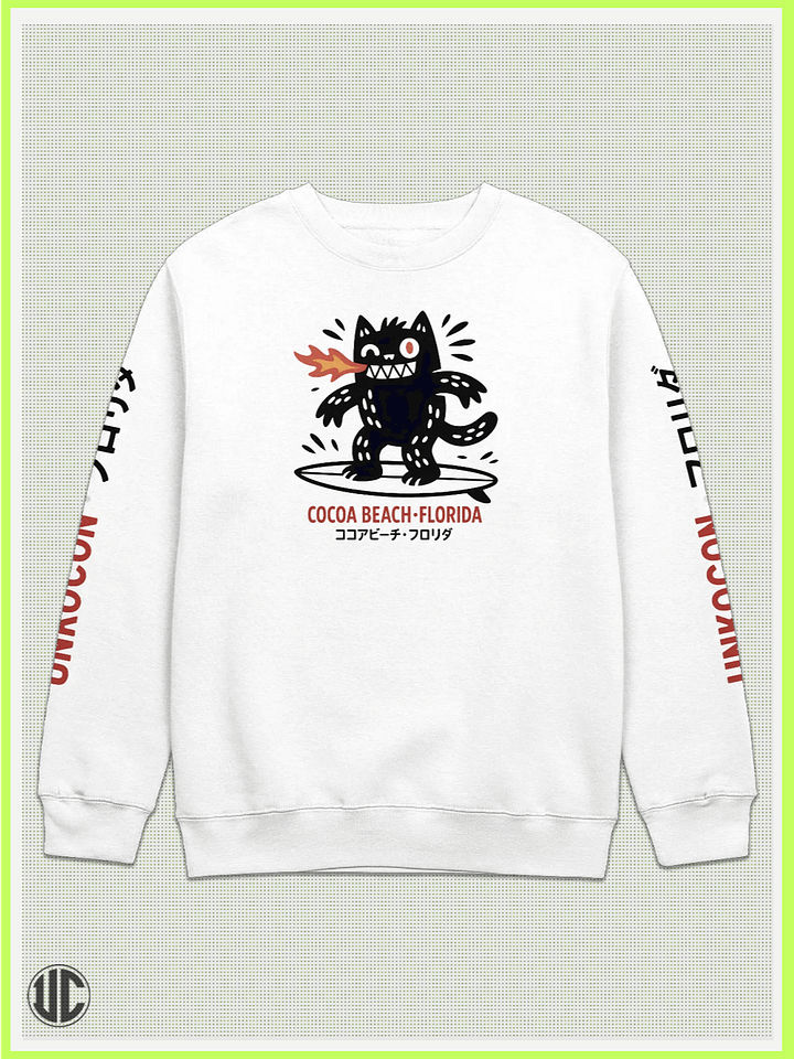 UnkoCon – Cocoa Beach FL Surfer Crew Neck Sweatshirt product image (1)