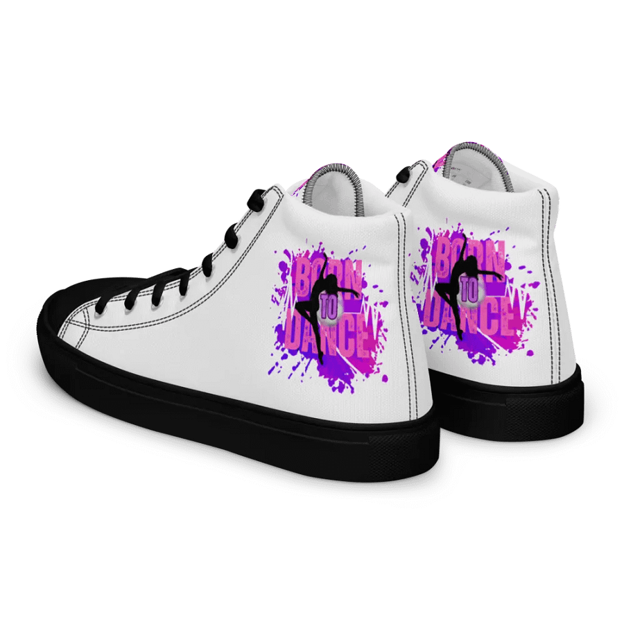 Retro Born to Dance Splash Her Silhouette High Tops product image (10)