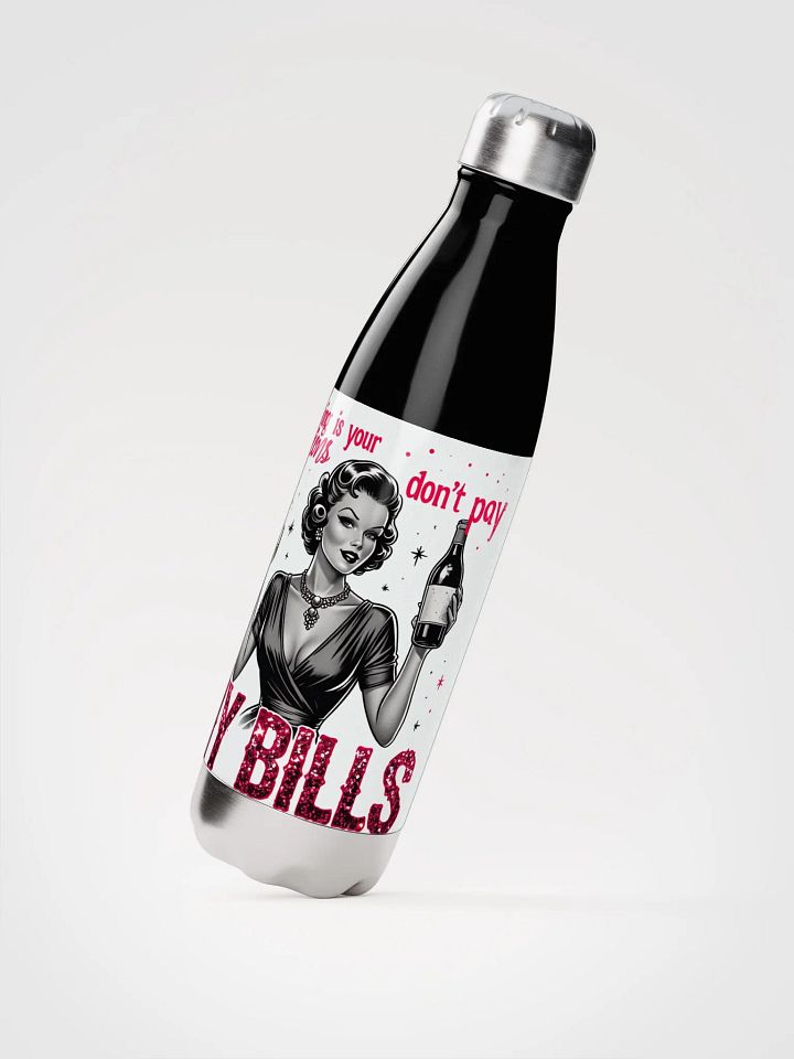 Vintage babe with wit Stainless Steel Water Bottle product image (2)