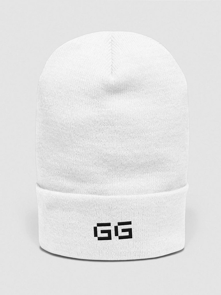 Yupoong Cuffed Beanie WHITE product image (1)