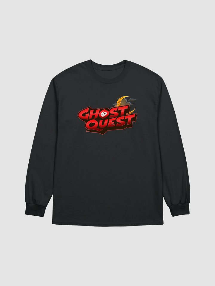 GhostQuest Moon & Clouds Printed Logo Long Sleeve T-Shirt product image (1)