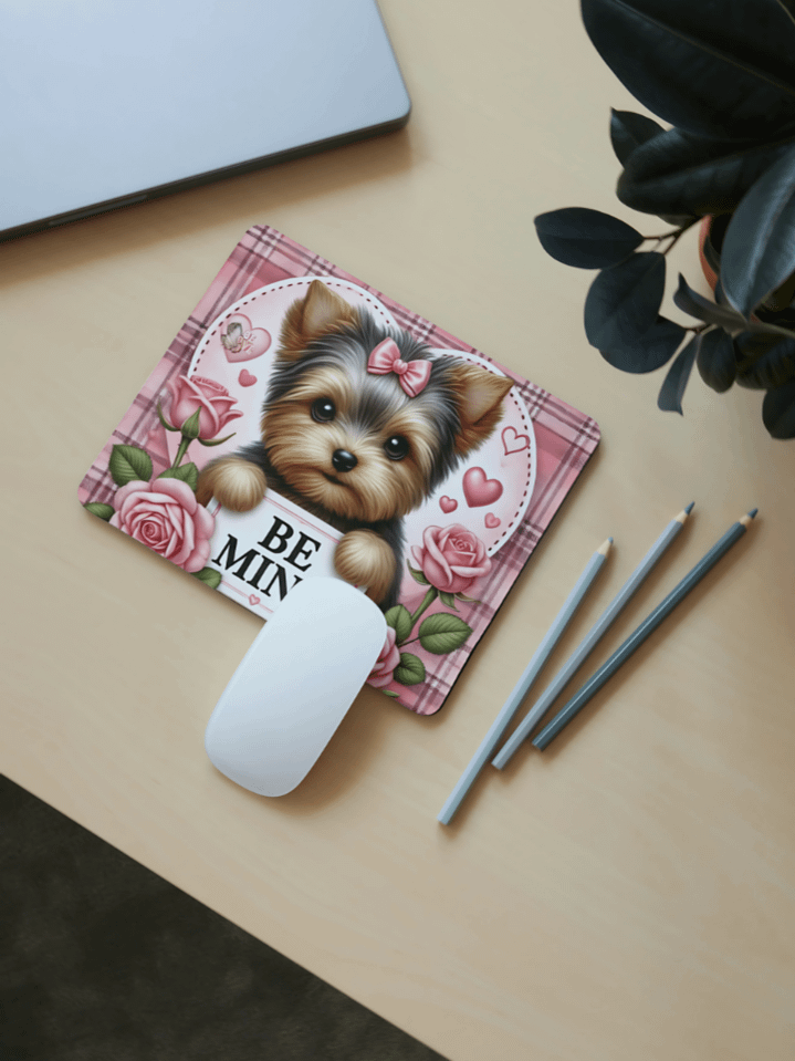 Dog Valentine Mouse Pad Sublimation Design – Adorable Dog Love Artwork for Valentine’s Day – Digital PNG Download – Ideal for Mouse Pads – 300 DPI product image (1)