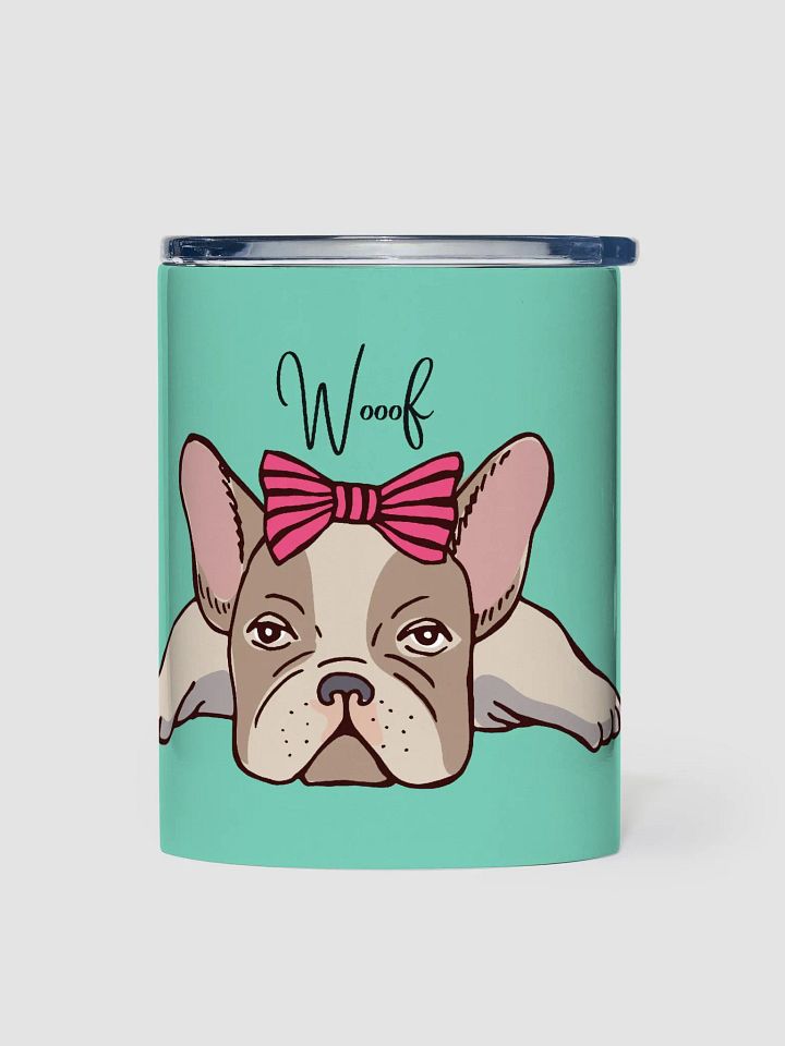 Girly French Bulldog 10oz Stainless Steel Tumbler product image (1)