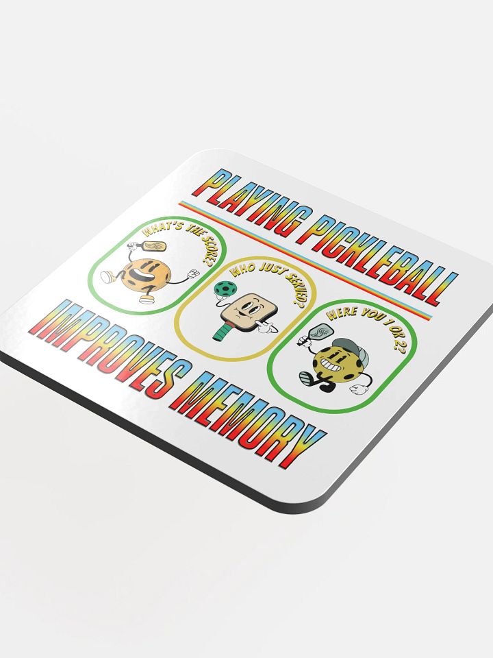 Playing Pickleball Improves Memory Coasters product image (1)