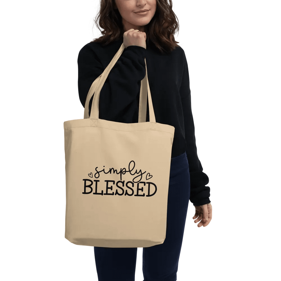 Organic Cotton Statement Tote Bag product image (2)