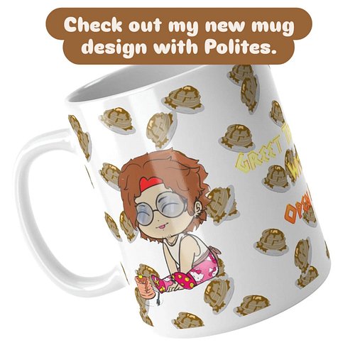 Good evening everyone. I am excited to introduce new mug designs in my shop, with My Polites' Pancakes being a particular fav...