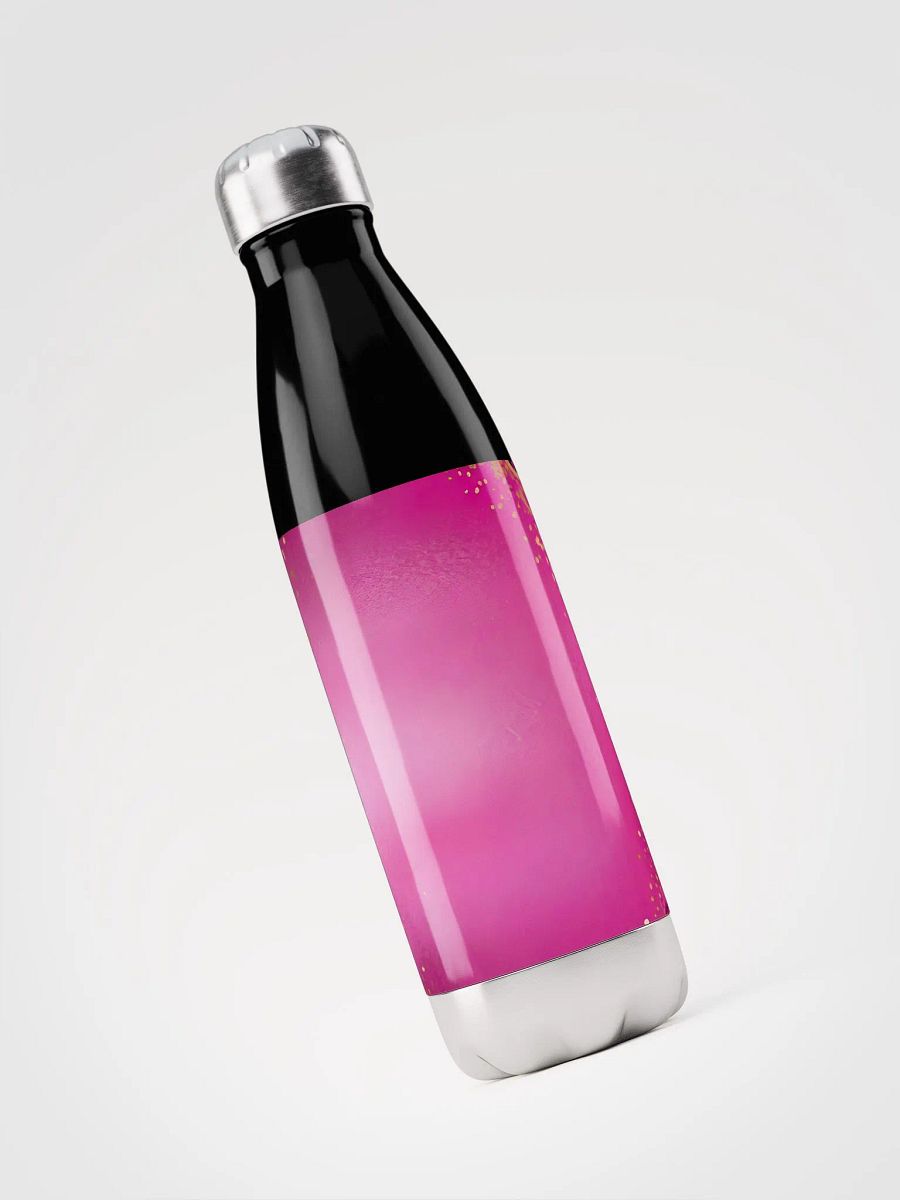 Pink and Gold Leopard Print Water Bottle product image (5)