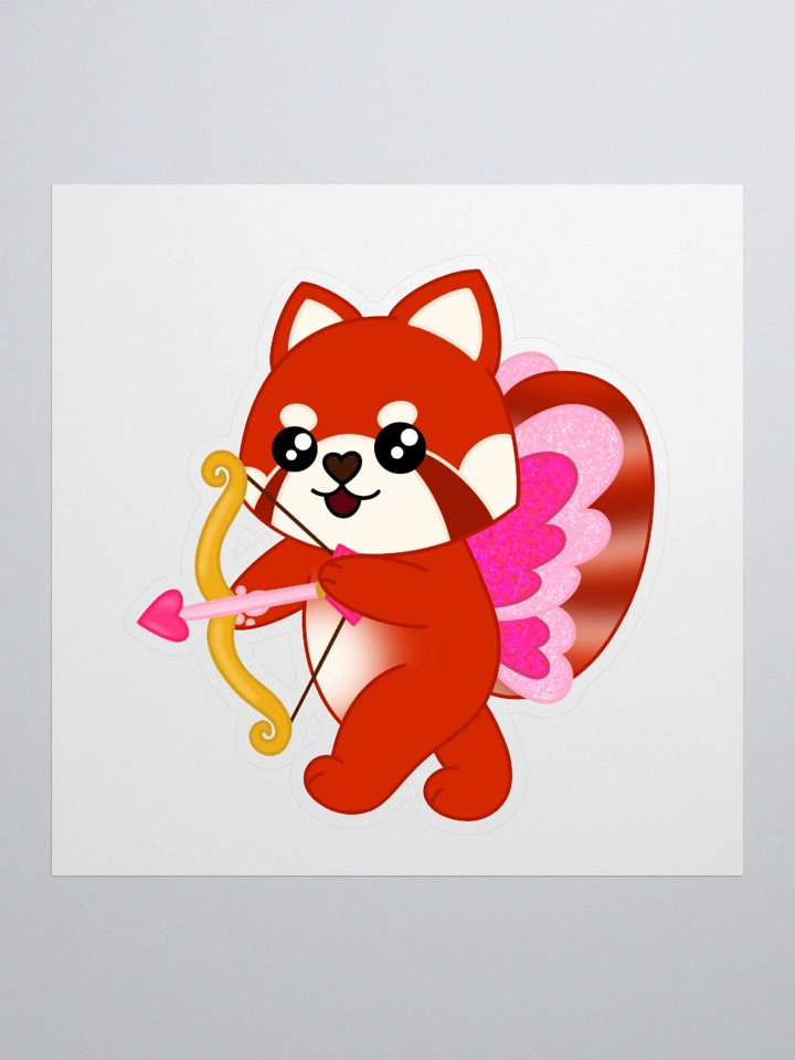 Cupid Red Panda Sticker product image (1)