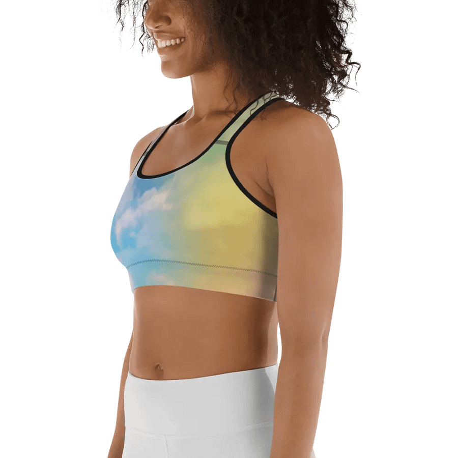 Blur cloud rainbow Design Sports Bra - V10 product image (6)