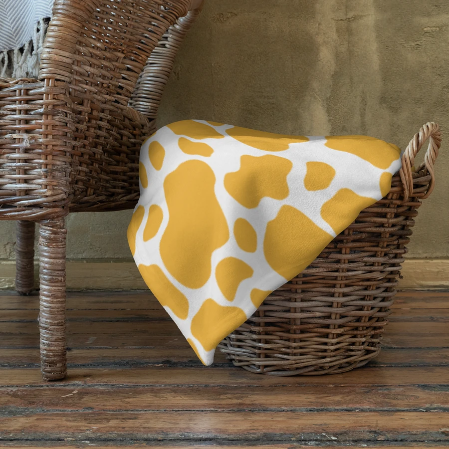 Cow Skin Blanket - Yellow & White product image (5)