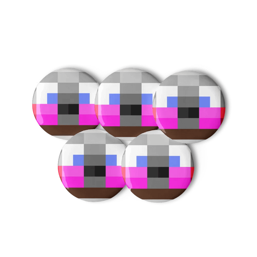 Funtime3Freddy3 Minecraft Skin Head Pin product image (11)