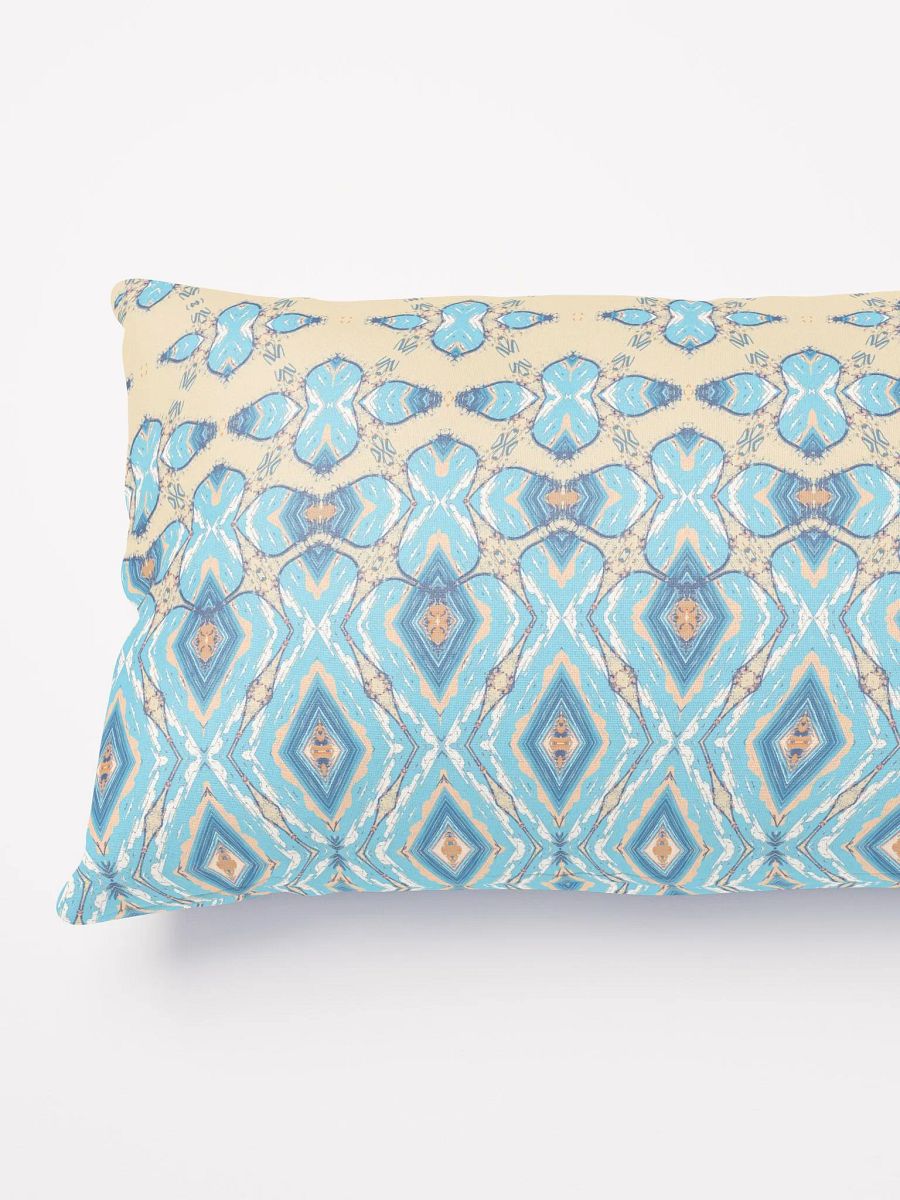 Blue & Cream Diamond Metamorphosis Pillow product image (3)