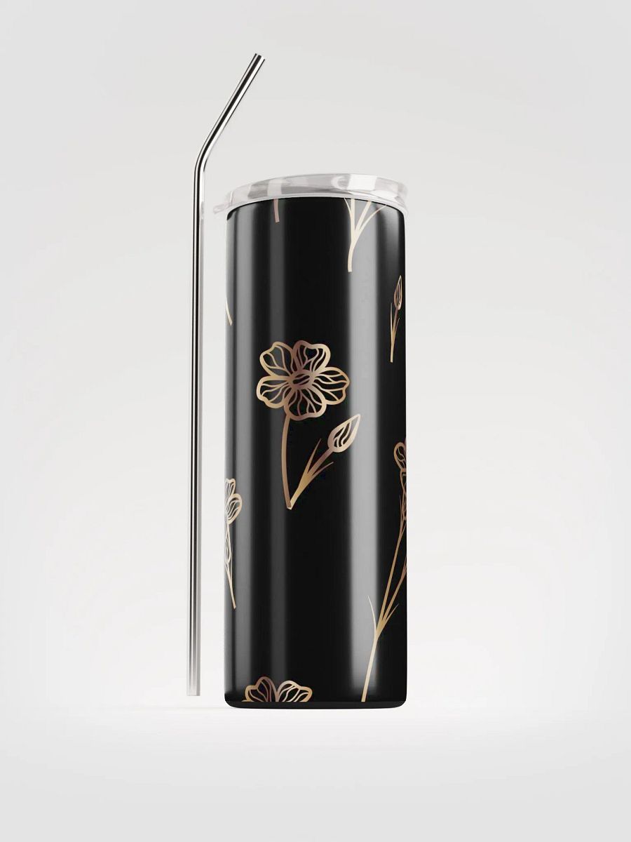 20 0z Stainless Steel insulated Tumbler with reusable Straw, leak proof cup lid, Portable Tumbler Mug Flasks product image (1)