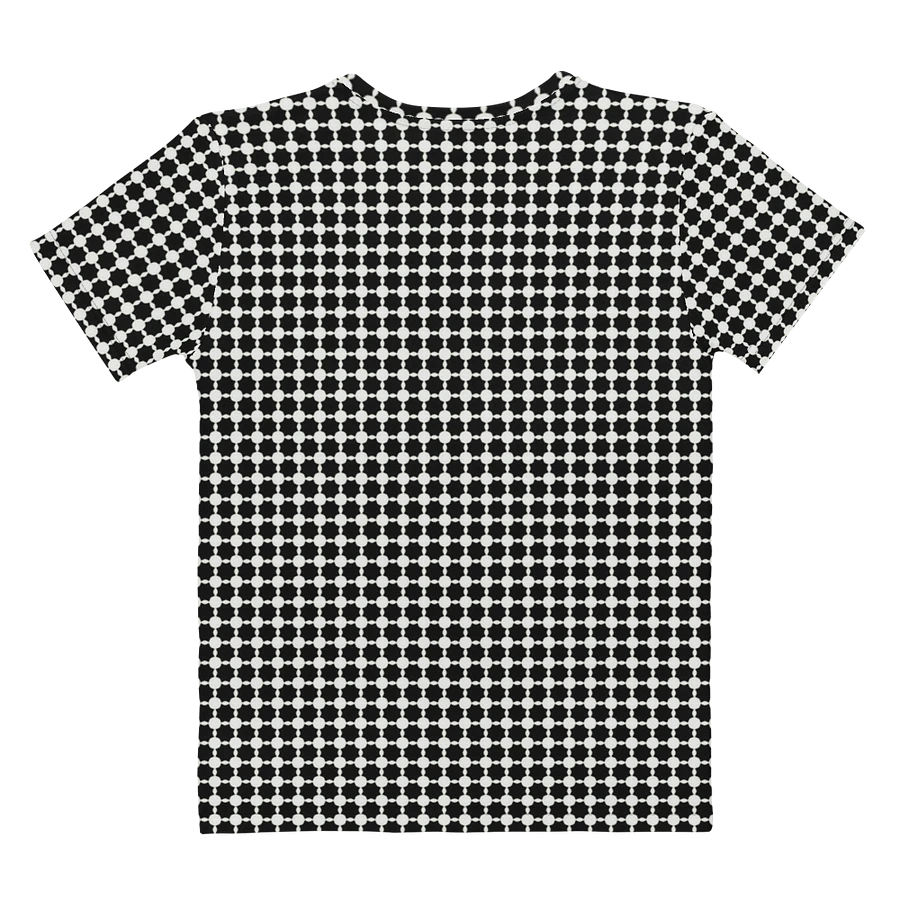 Abstract Black and White Chain Ladies T Shirt product image (4)